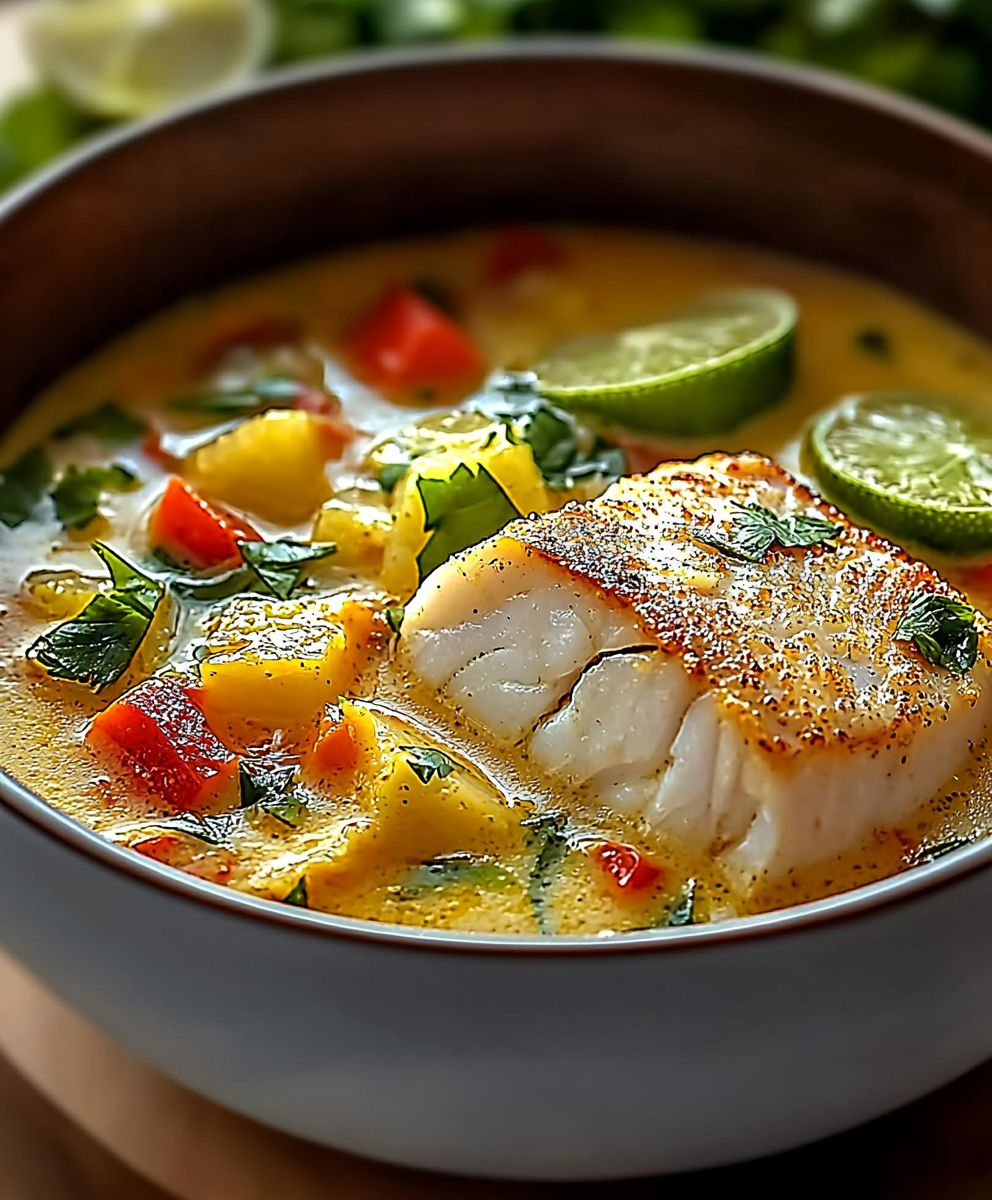 Coconut Lime Fish Soup