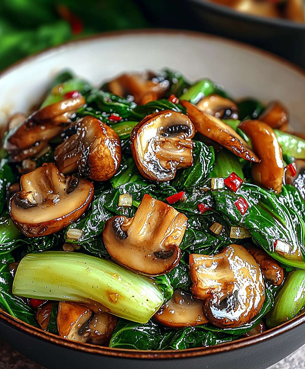 Bok Choy Mushroom Stir Fry