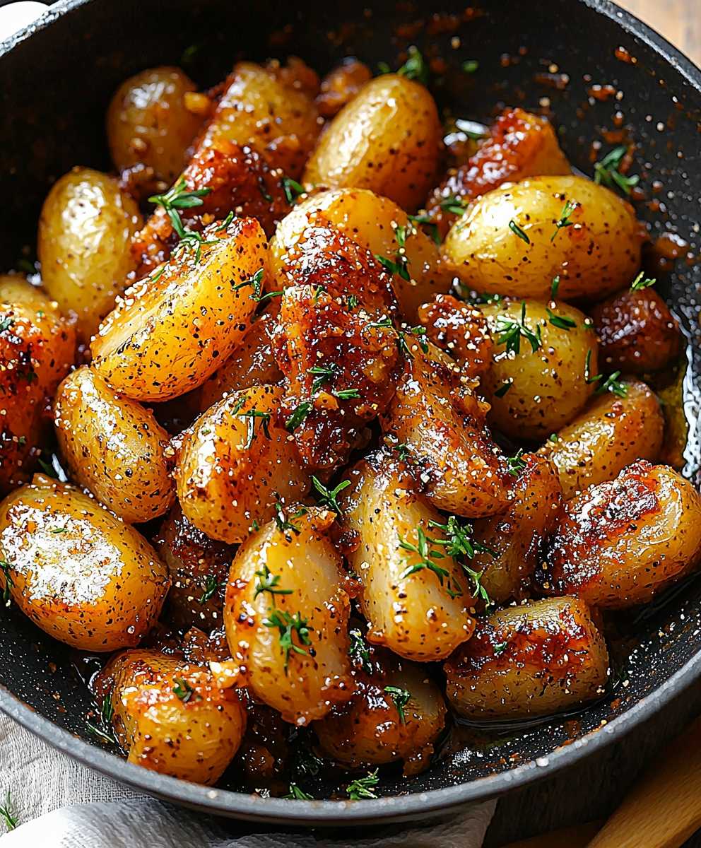Honey Mustard Potatoes Dish