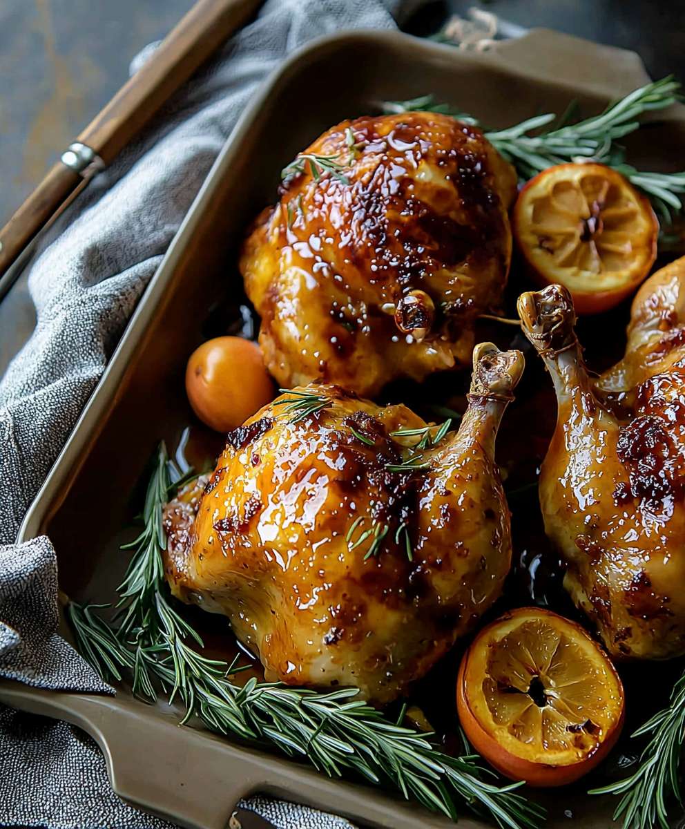 Cornish Game Hen Apricot Glaze