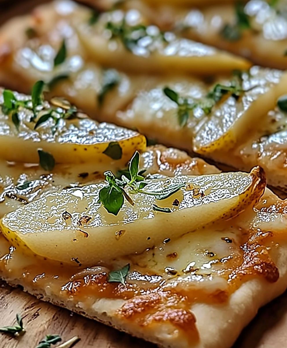 Pear Gorgonzola Flatbread
