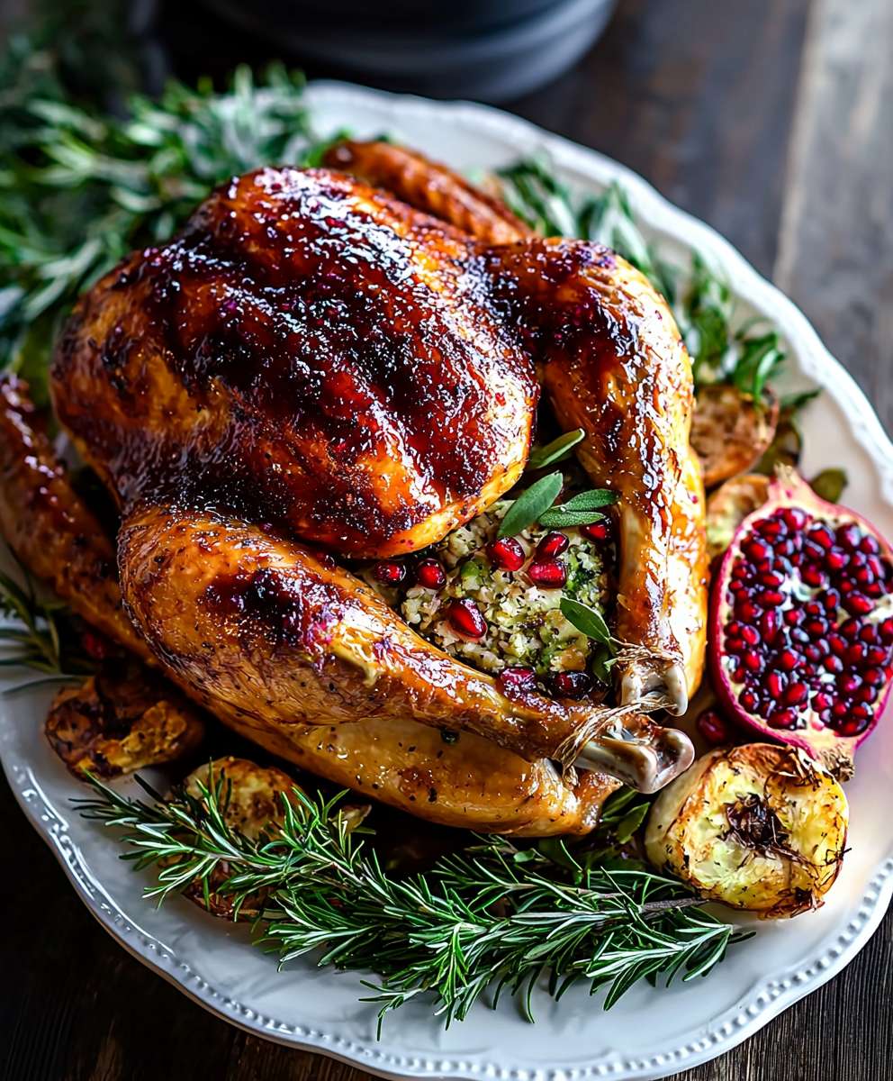 Pomegranate Glazed Turkey