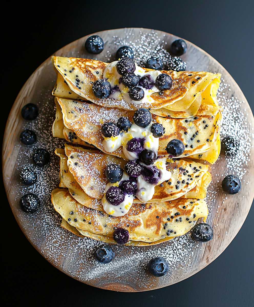 Poppyseed Lemon Crêpes