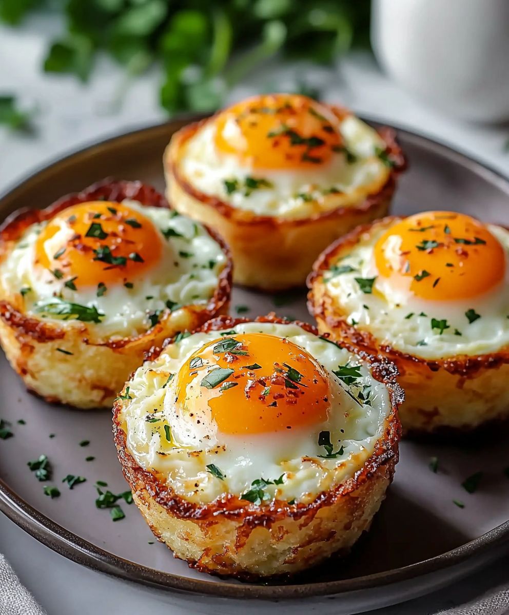 Crispy Hash Brown Egg Cups