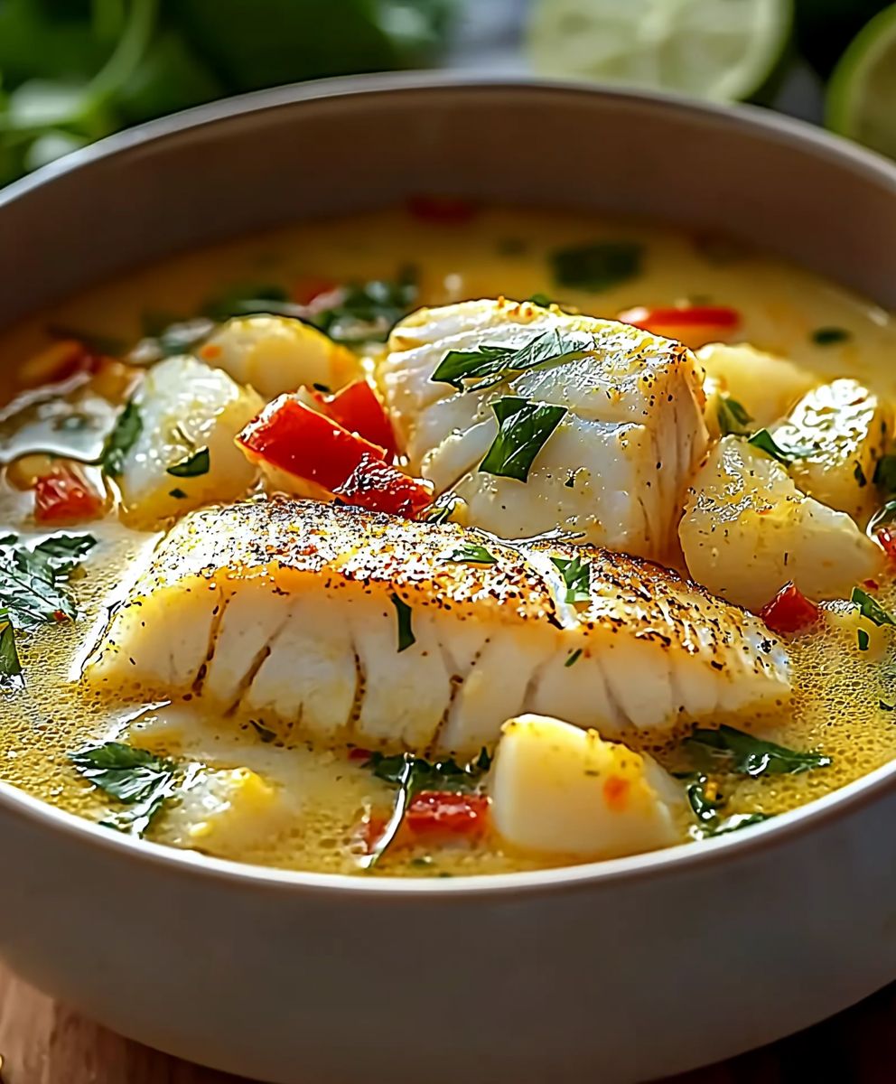 Coconut Lime Fish Soup