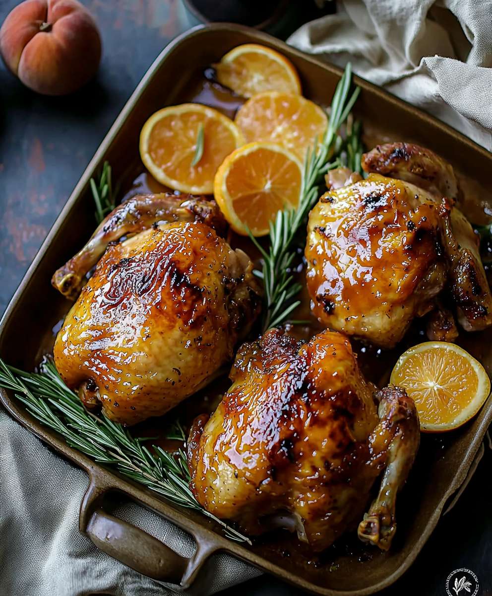 Cornish Game Hen Apricot Glaze