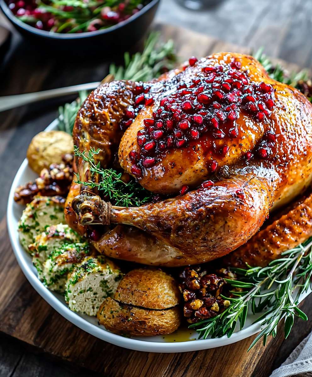 Pomegranate Glazed Turkey