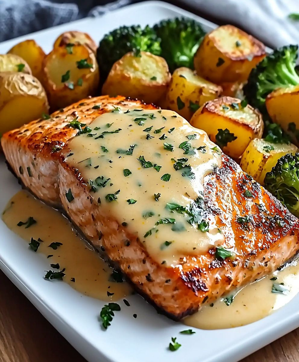 Lemon Butter Salmon Dinner