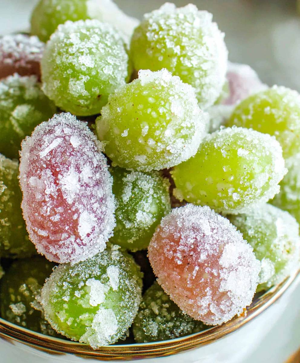 Sour Candy Frozen Grapes