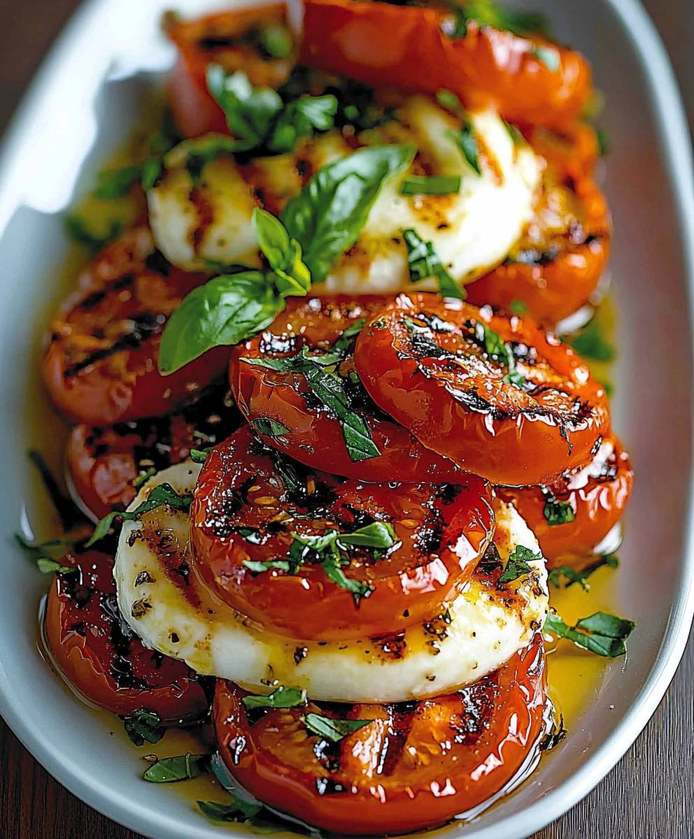 Roasted Tomato Caprese Salad