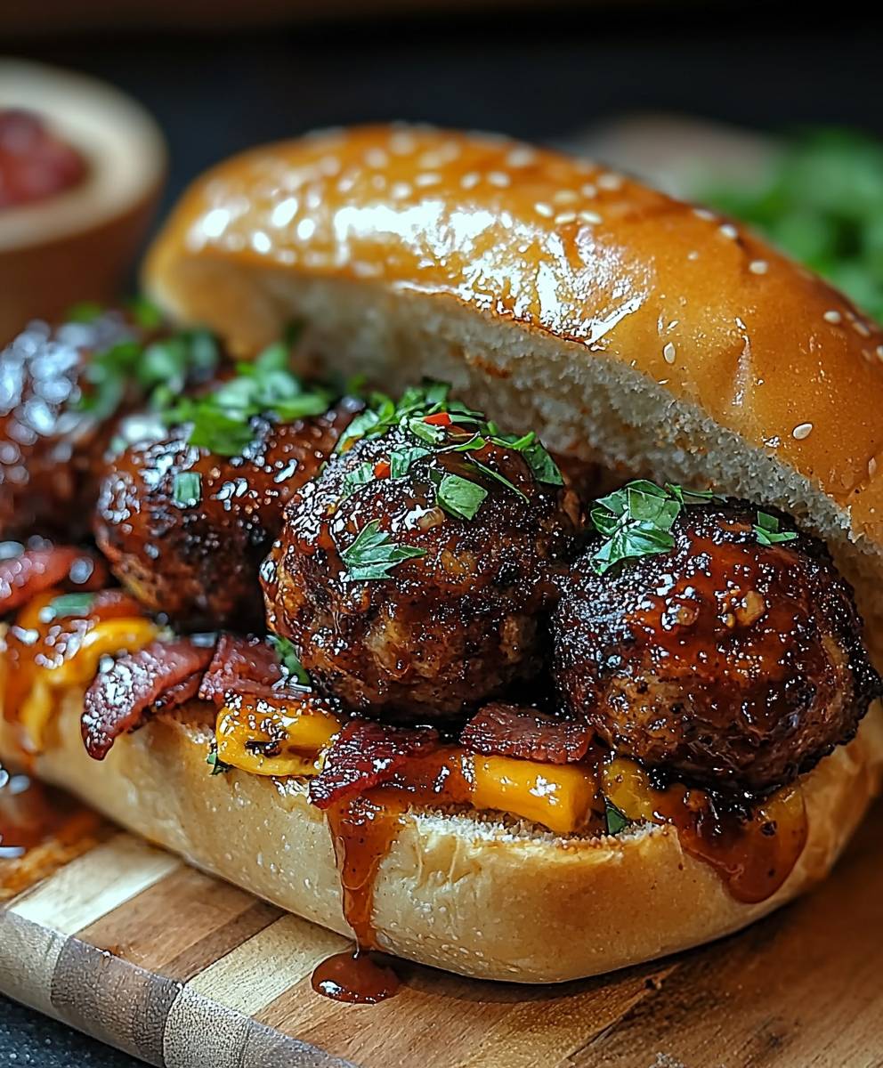 Bacon Cheeseburger Meatball