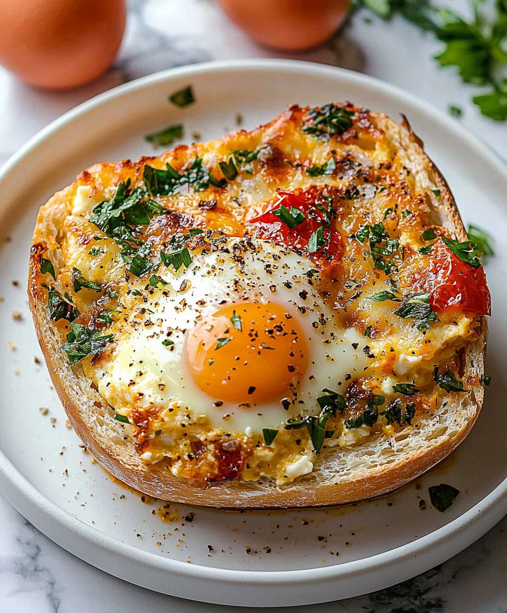 Baked Feta Eggs