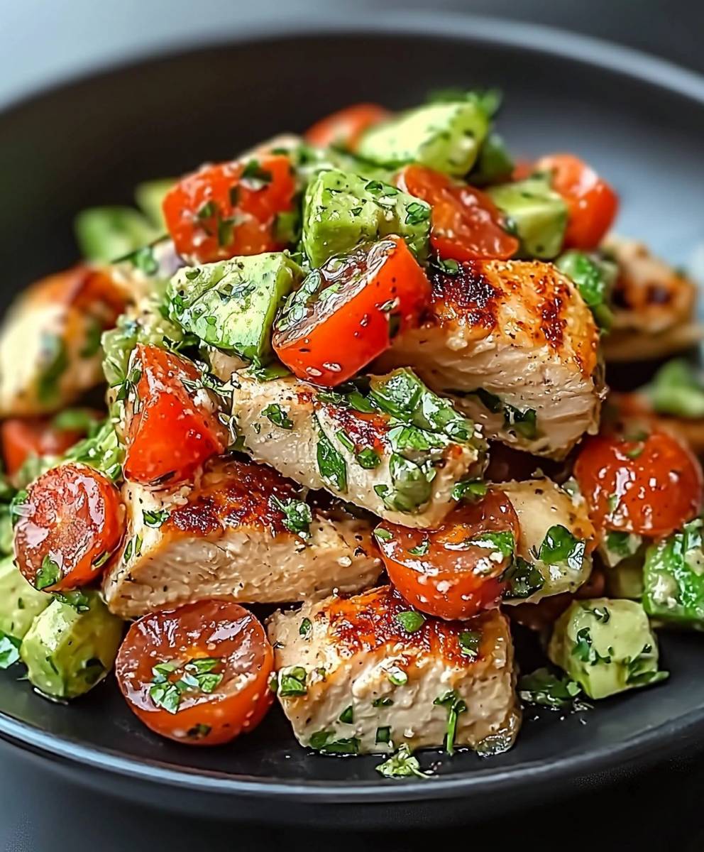 Avocado chicken salad