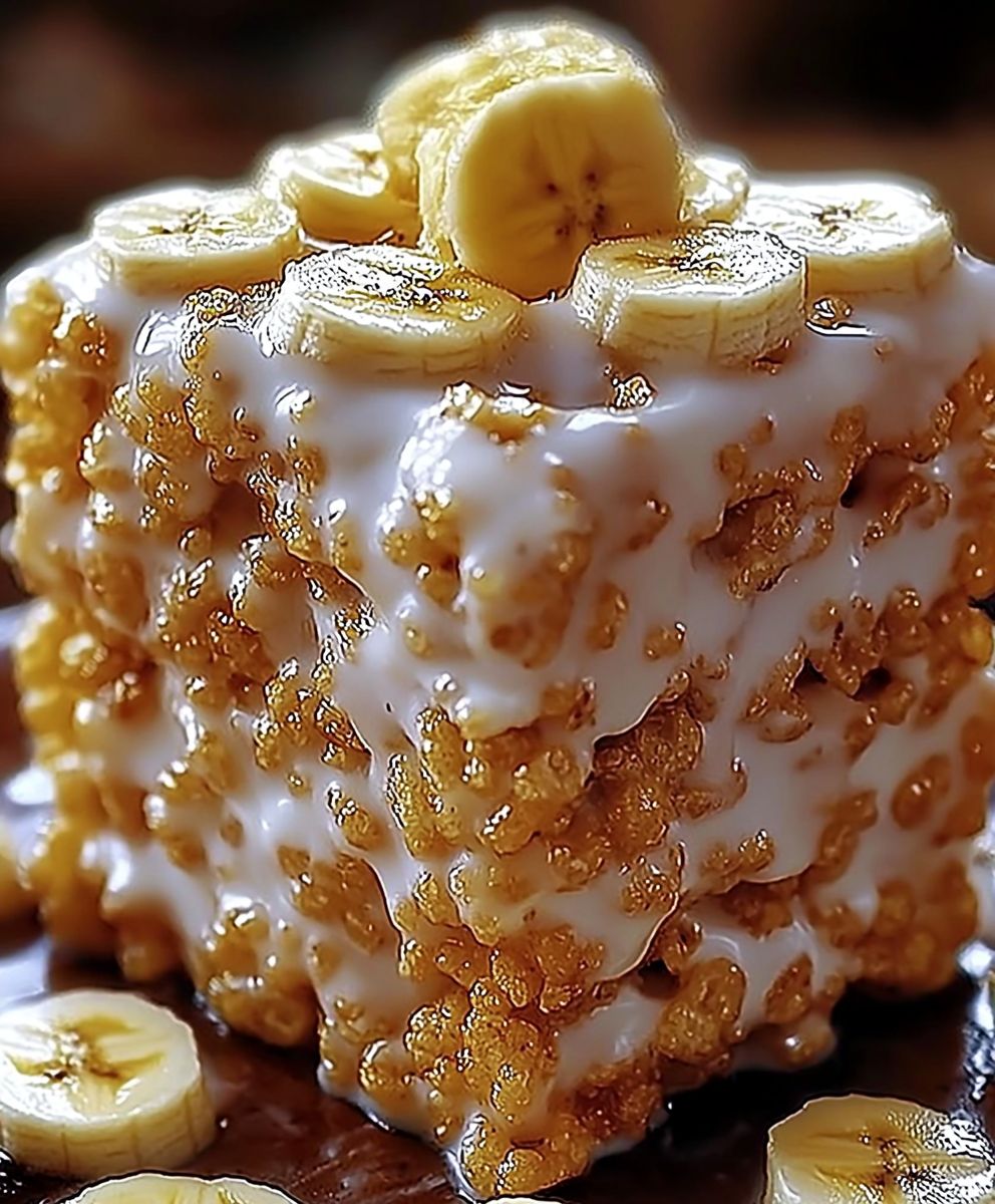 Banana Pudding Krispie Treats