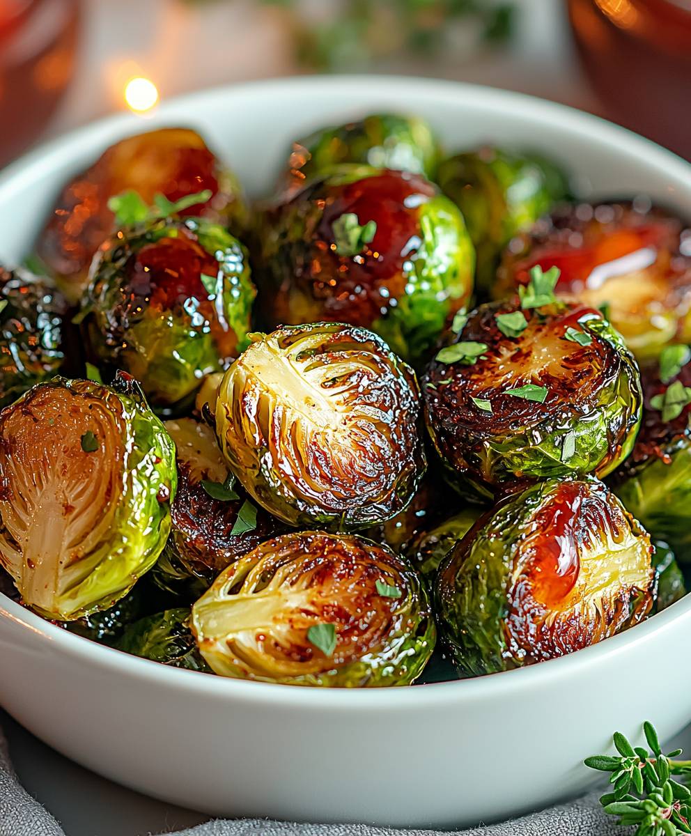 Sriracha Air Fryer Brussels Sprouts
