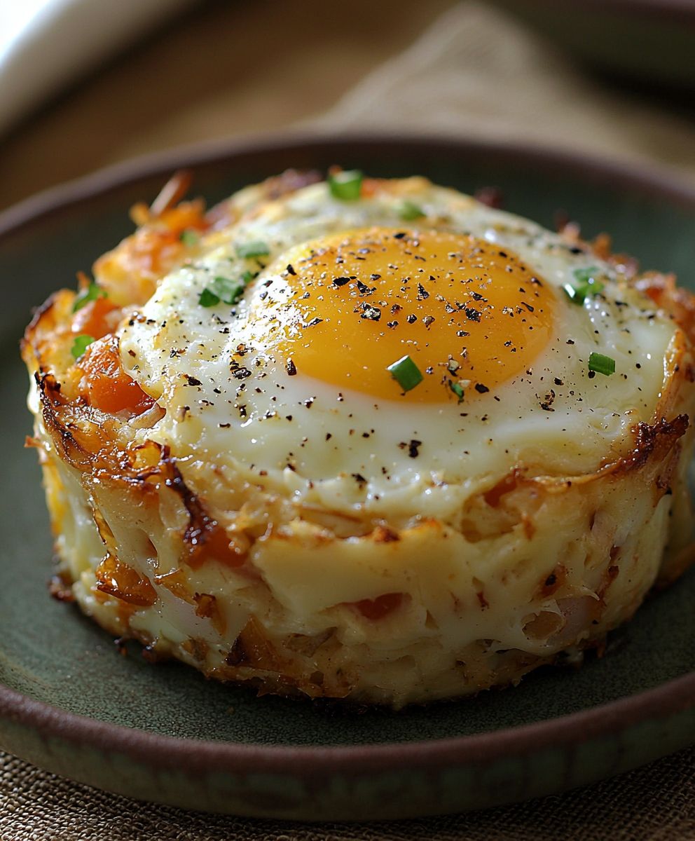 Baked Eggs Napoleon