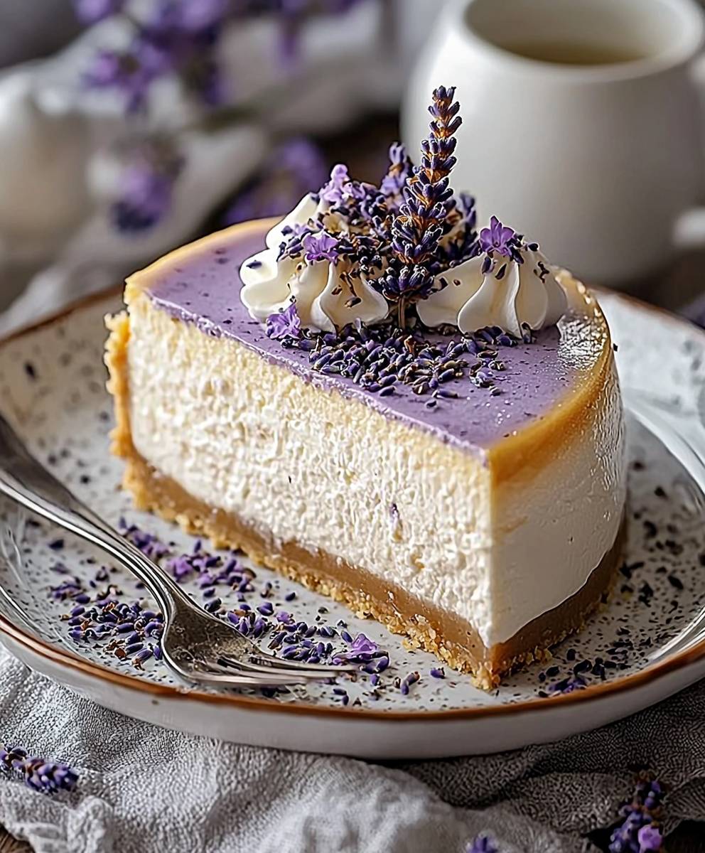 Lavender Earl Grey Cheesecake