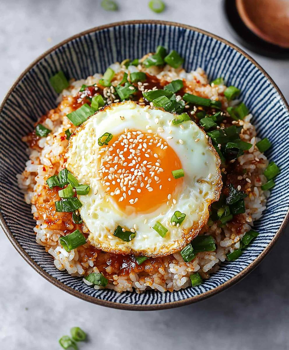 Korean egg rice