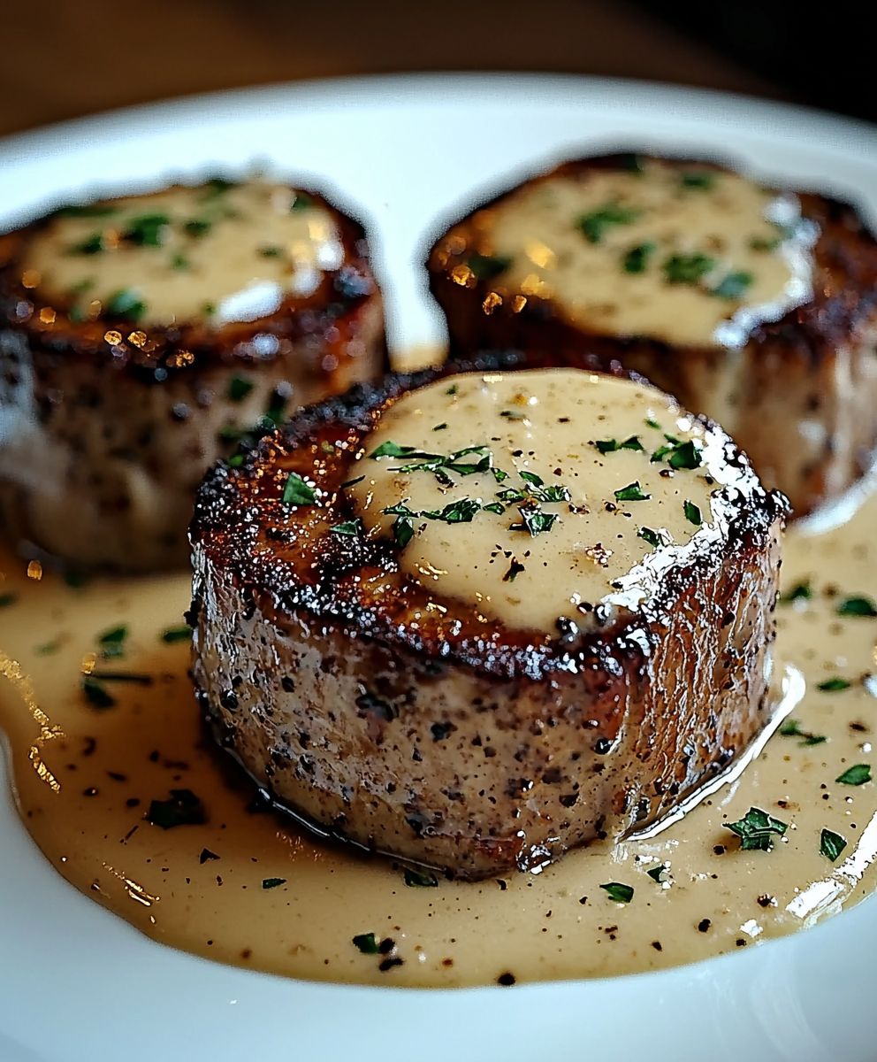 Steak Bourbon Knoblauch Sahnesauce