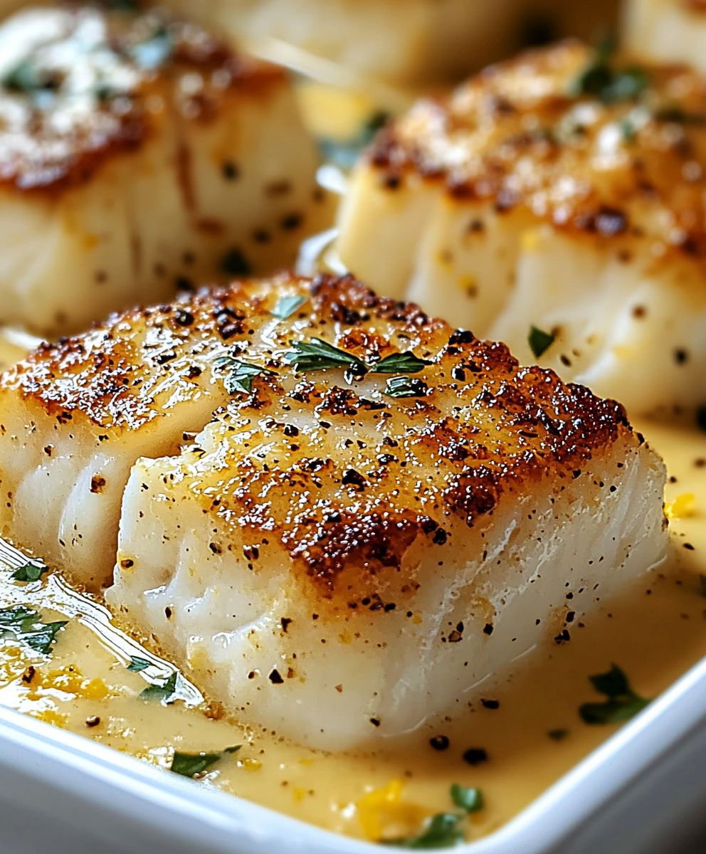 Baked Cod Coconut Lemon