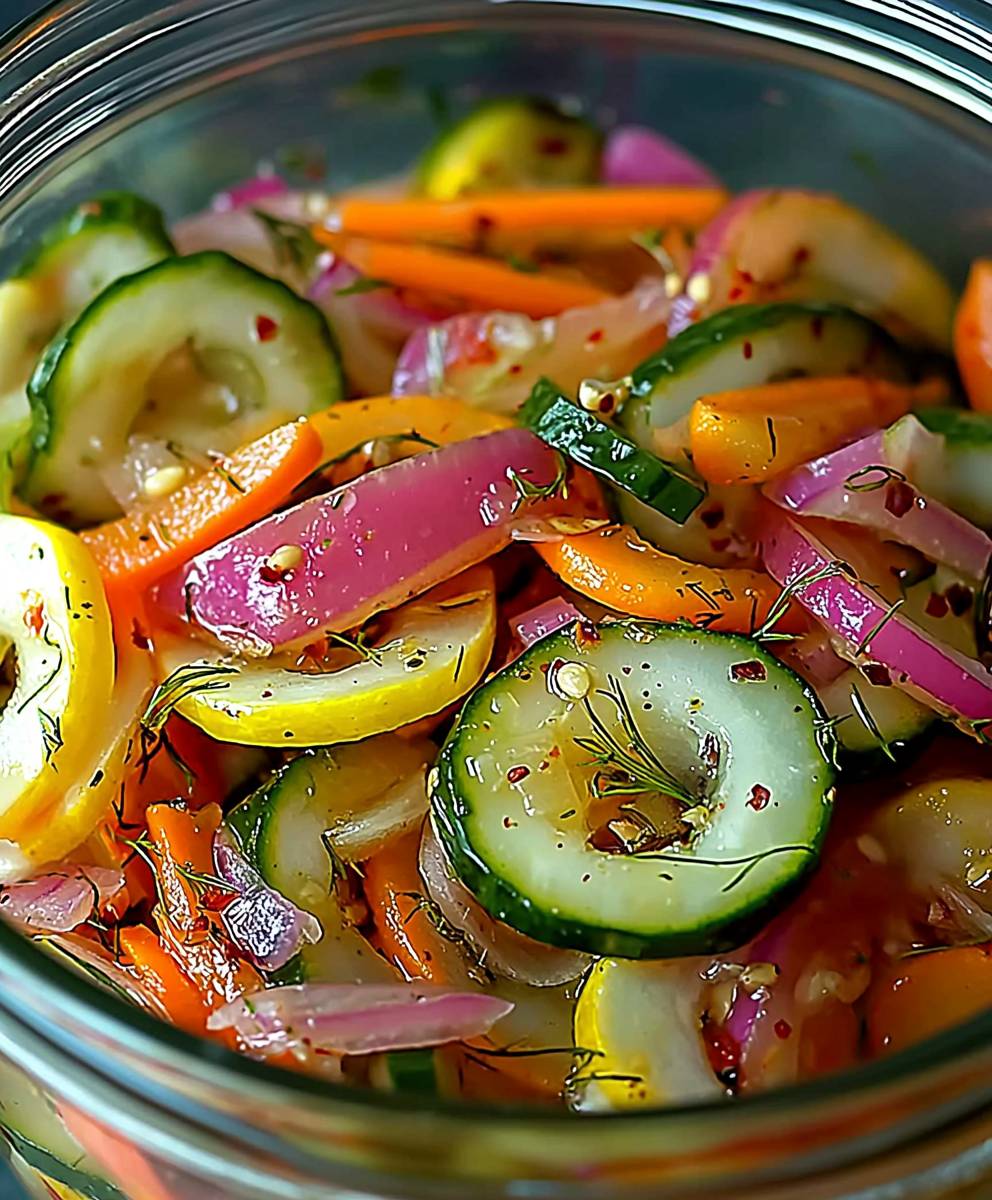 Refrigerator Pickled Vegetables