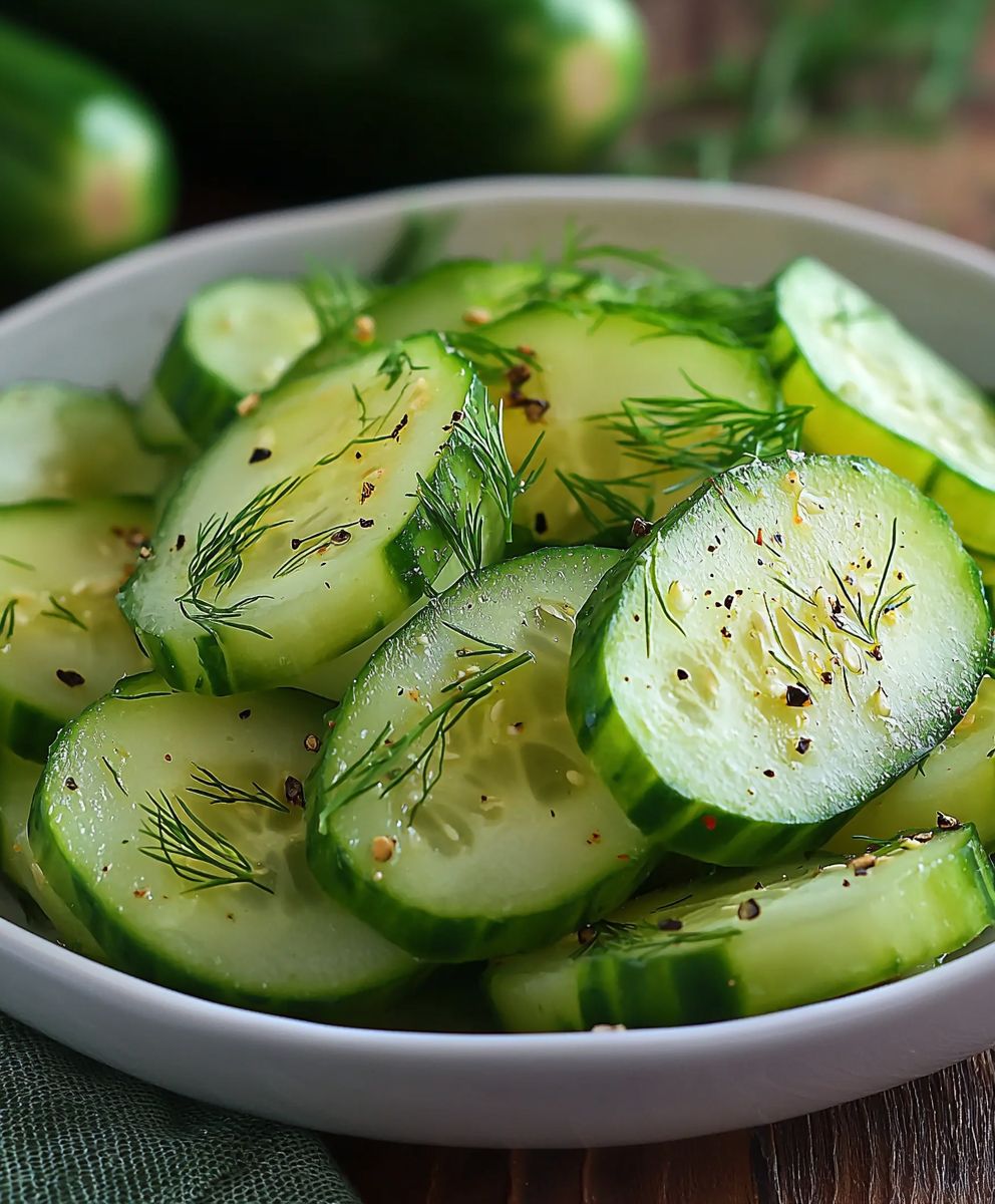 Garlic dill cucumbers