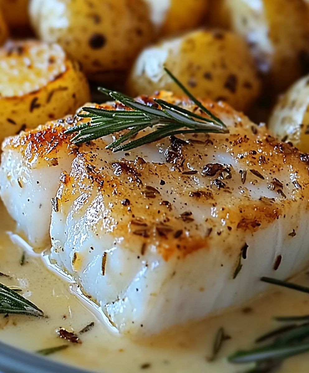 Cod Potatoes Rosemary Cream Sauce