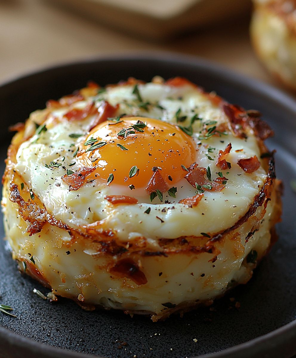 Baked Eggs Napoleon