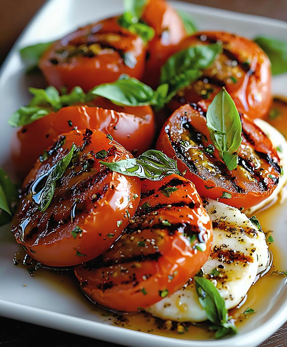Roasted Tomato Caprese Salad