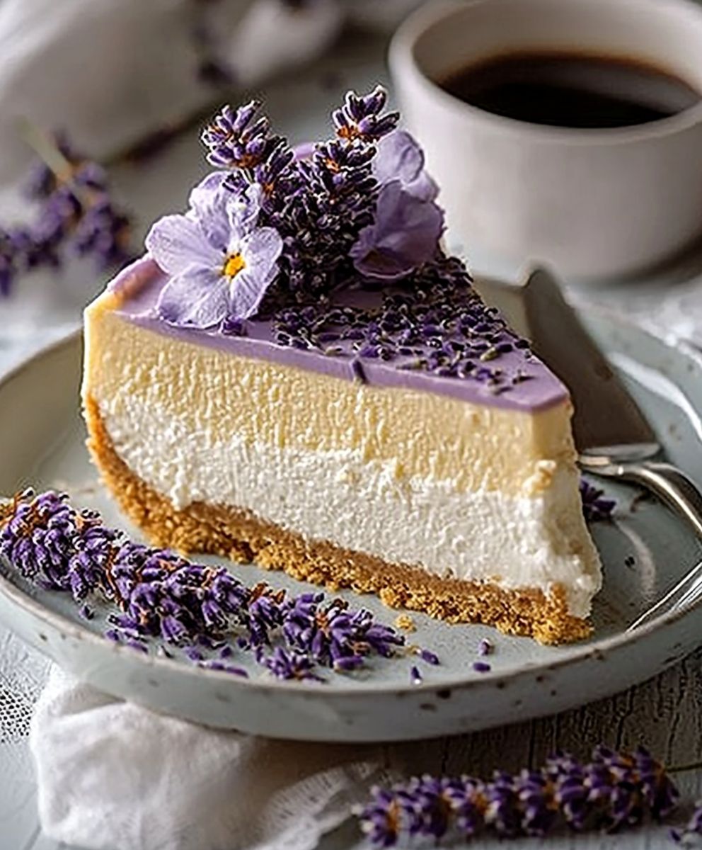 Lavender Earl Grey Cheesecake