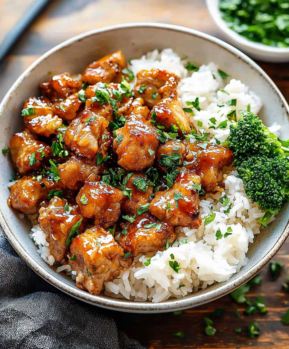 Honey Garlic Pork Bowl