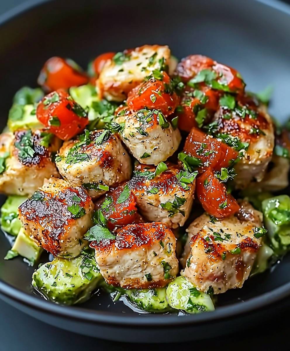 Avocado chicken salad
