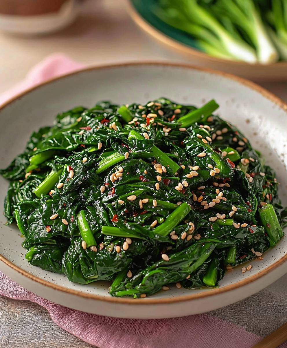 Korean Spinach Side Dish