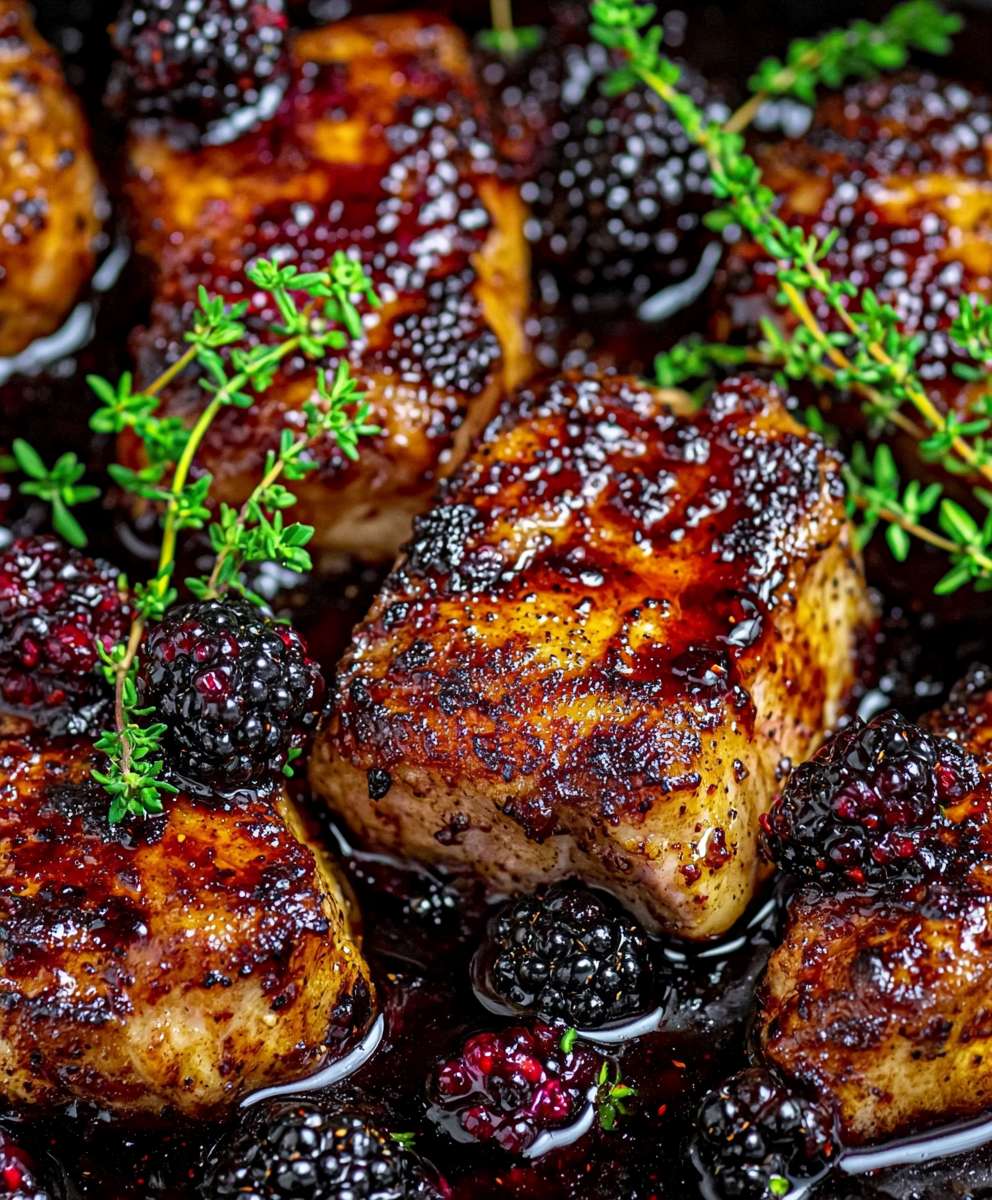 Blackberry Pork Chops