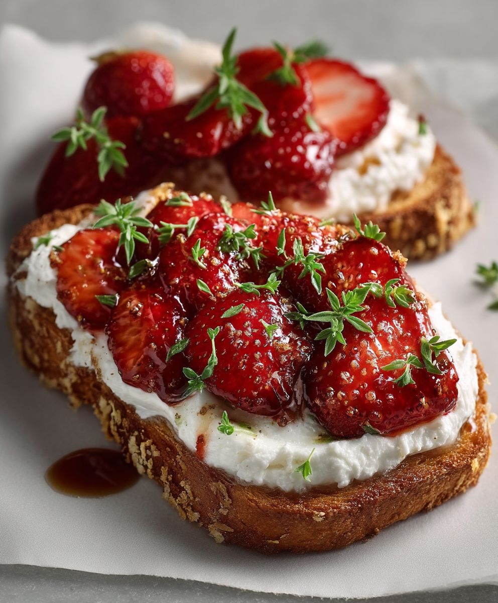 Strawberry Ricotta Toast