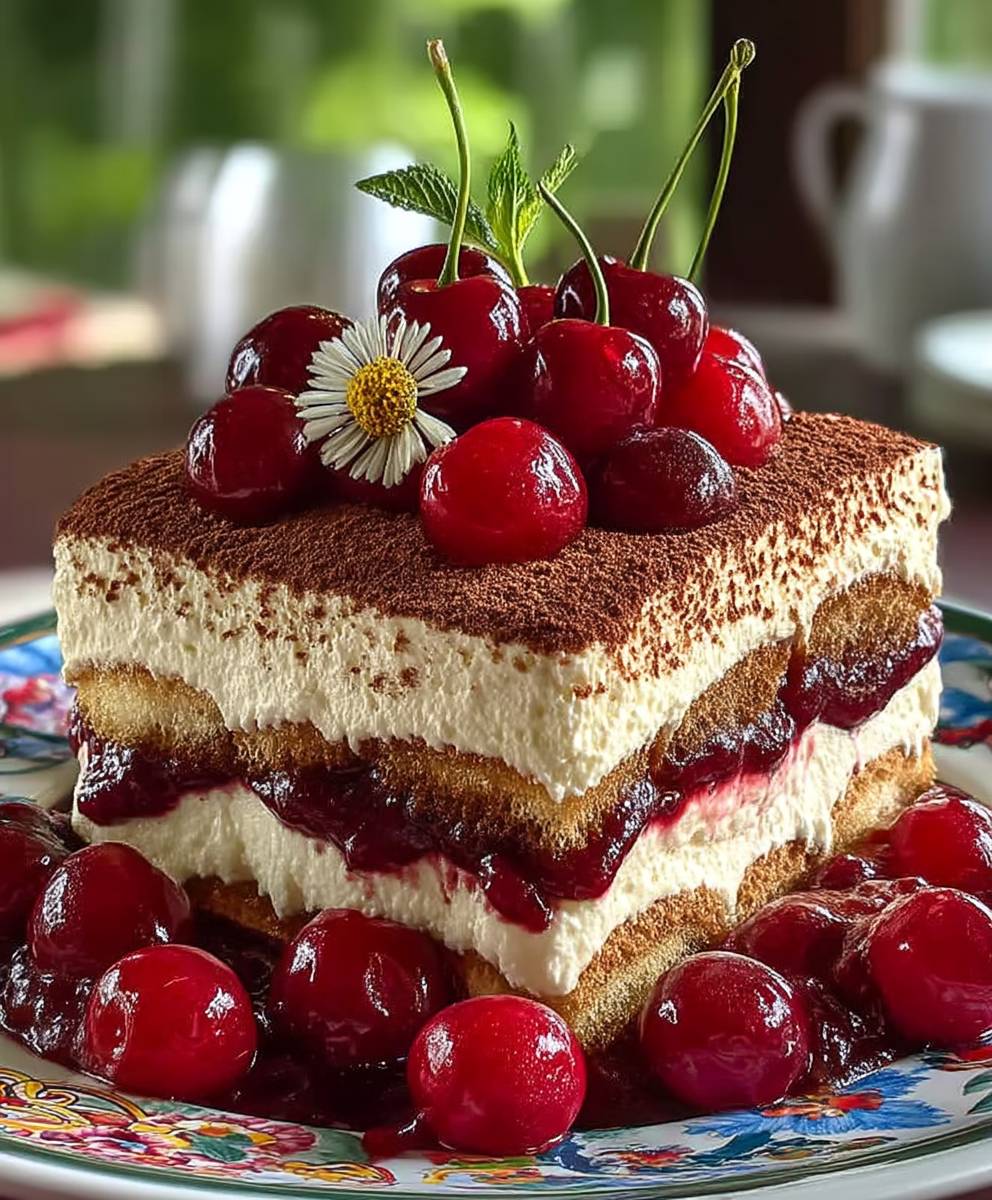 Cherry Amaretto Tiramisu