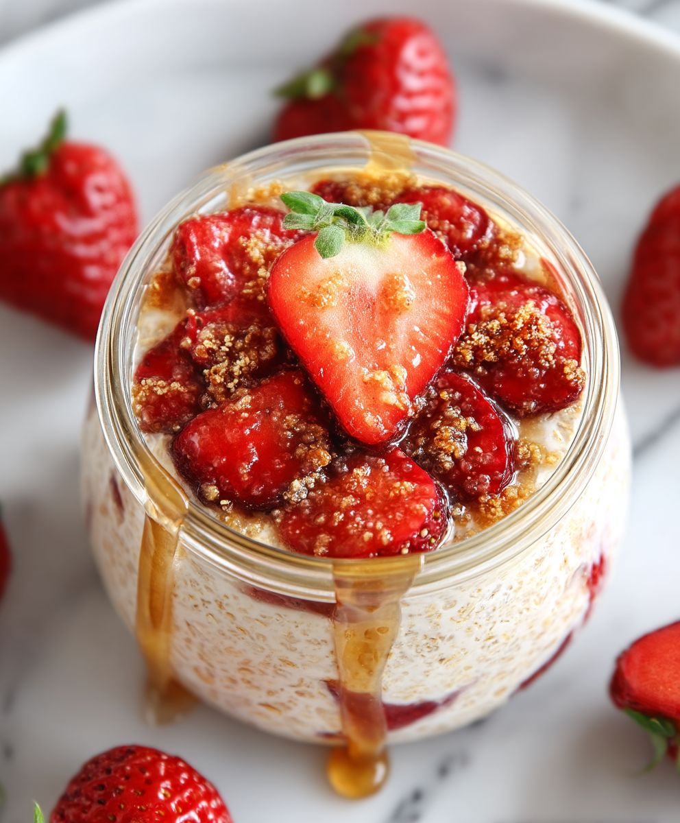 Strawberry Cheesecake Oats