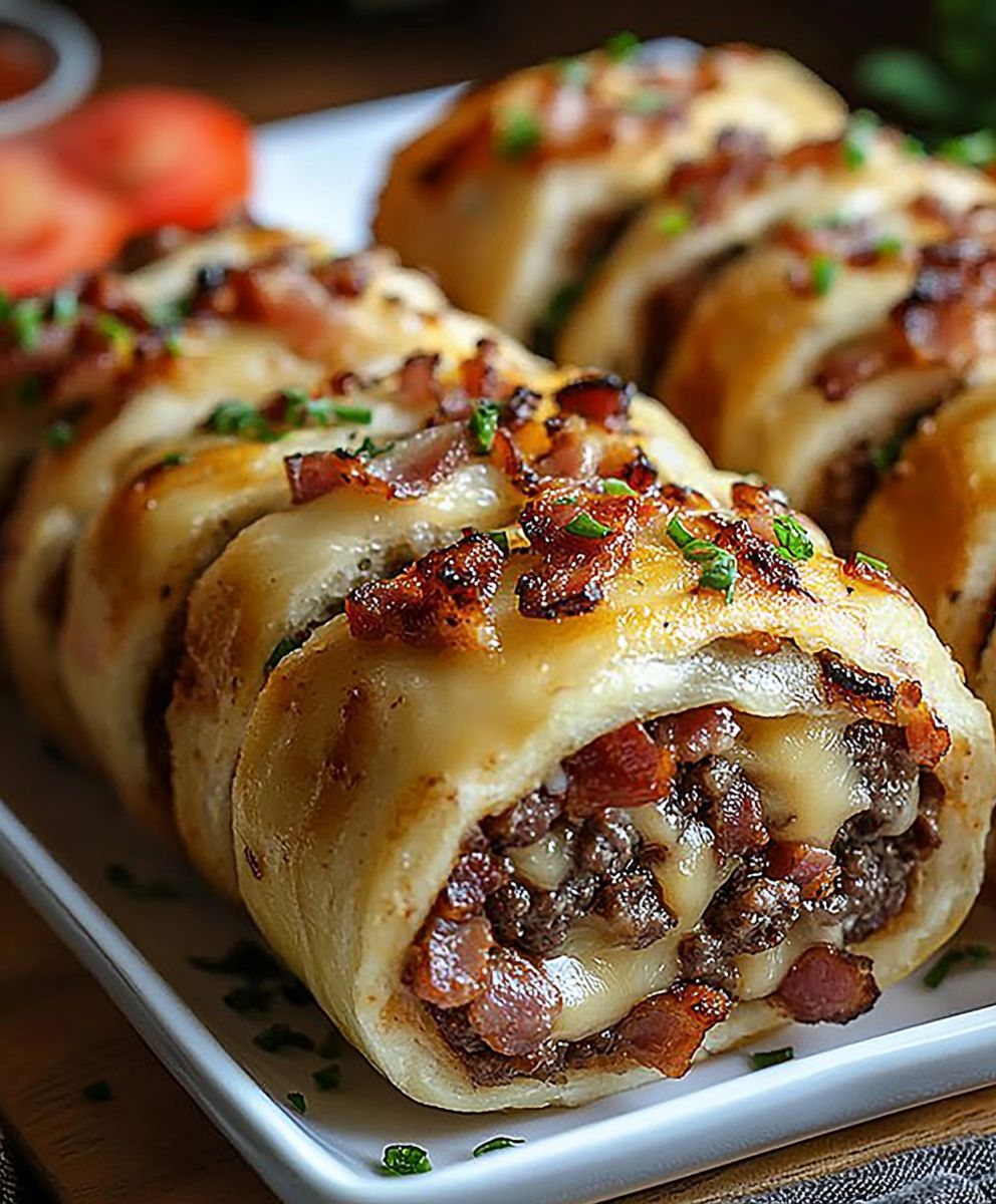 Garlic Butter Bacon Cheeseburger