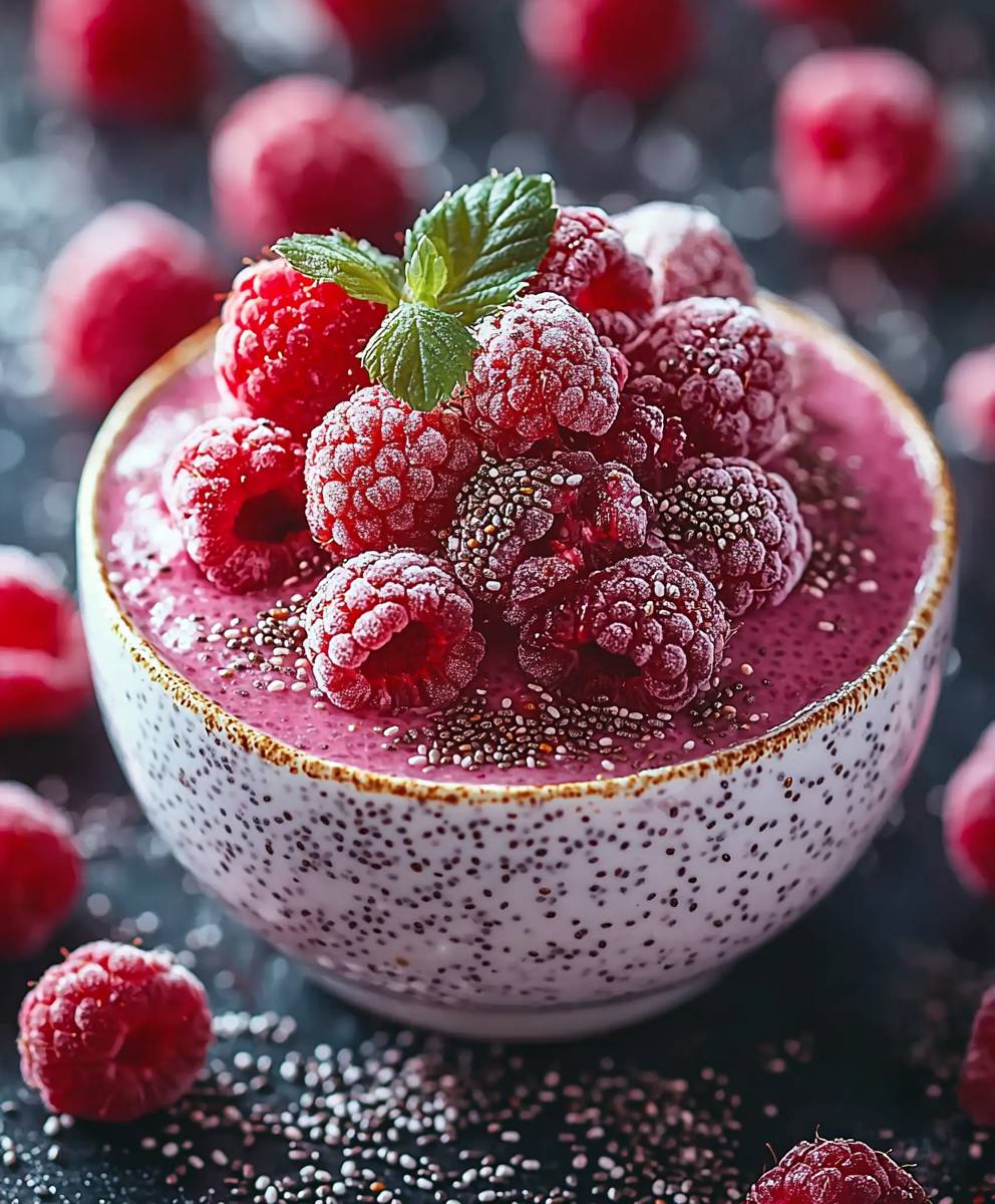 Raspberry Chia Pudding