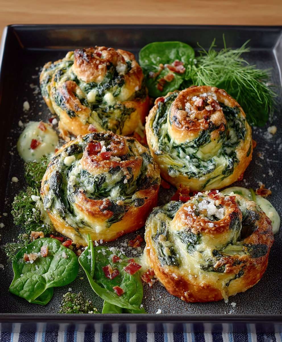 Spinach Artichoke Swirls