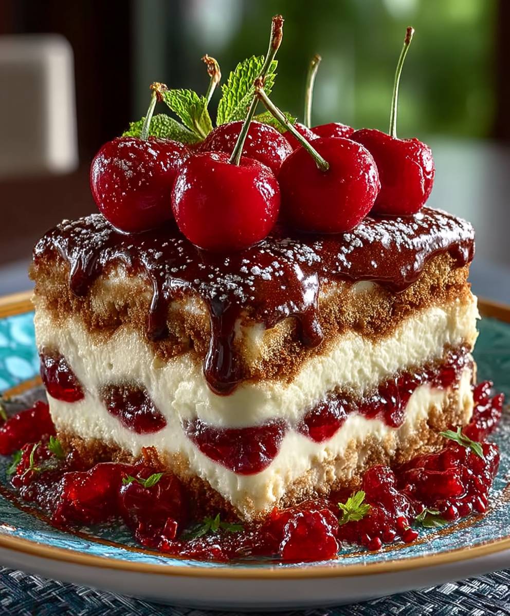 Cherry Amaretto Tiramisu