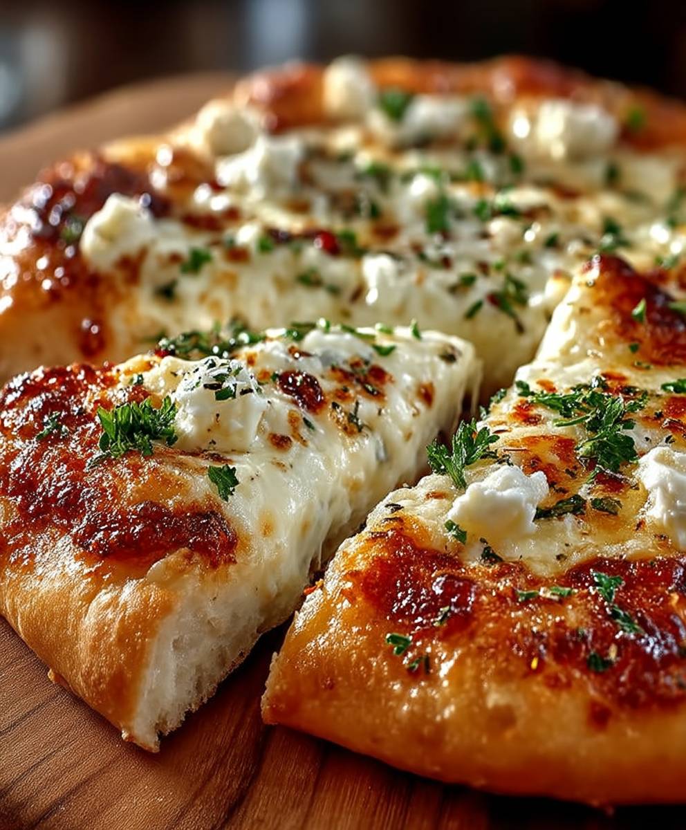 White Garlic Pizza