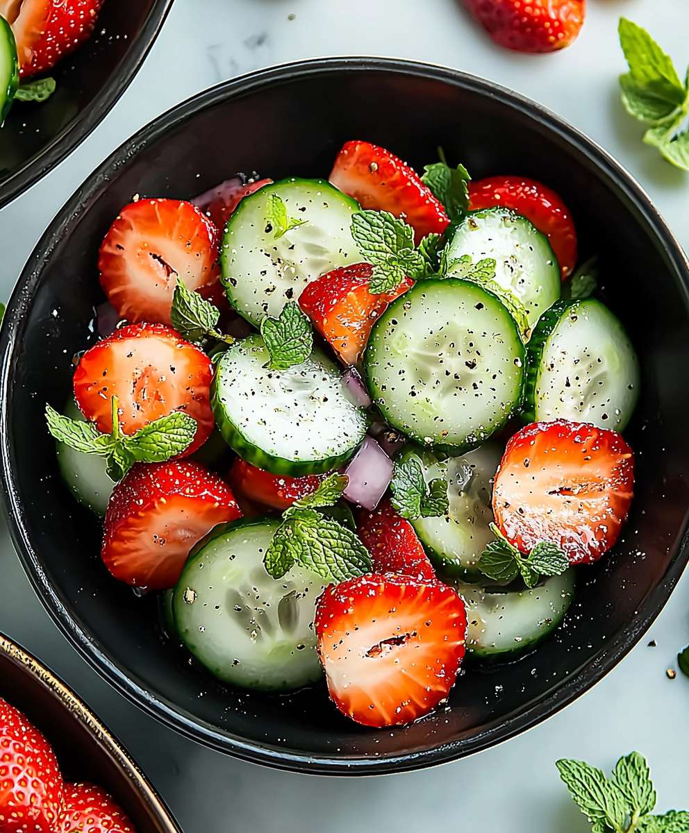 Cucumber Strawberry Salad