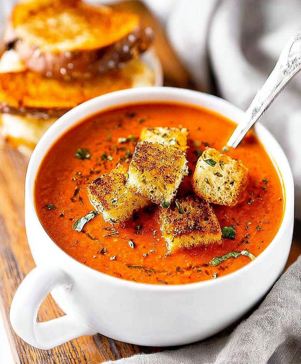 Roasted Tomato Basil Soup