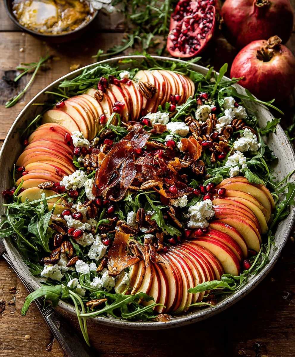 Honeycrisp apple feta salad