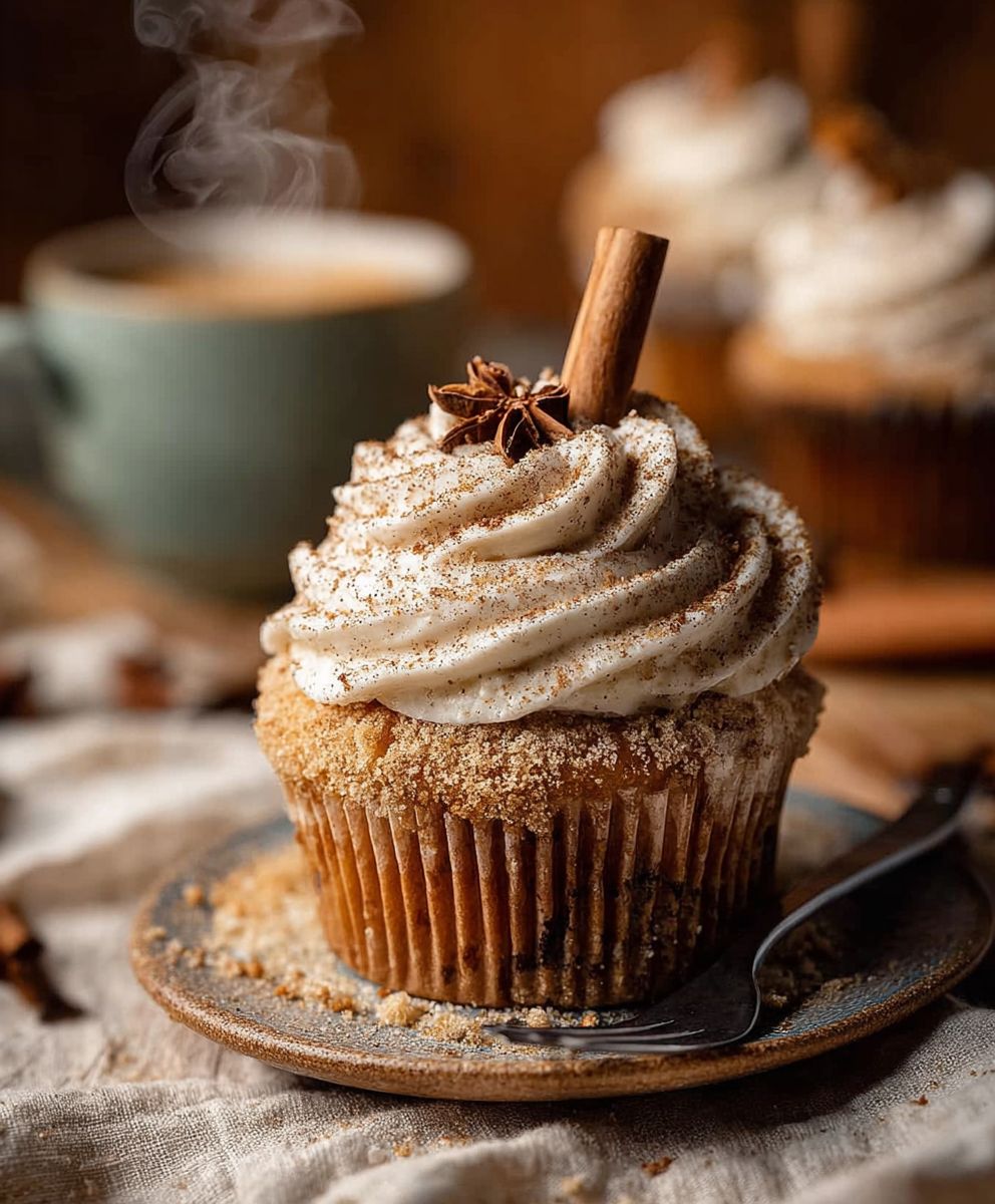Vanilla Chai Pumpkin Cupcakes