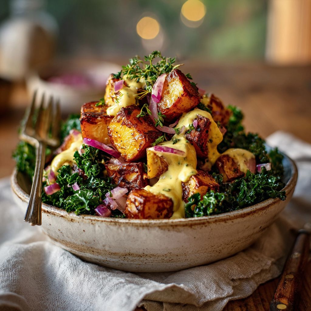 Spicy Potato Kale Bowls