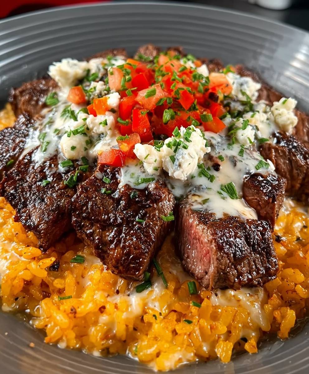 Steak Queso Rice