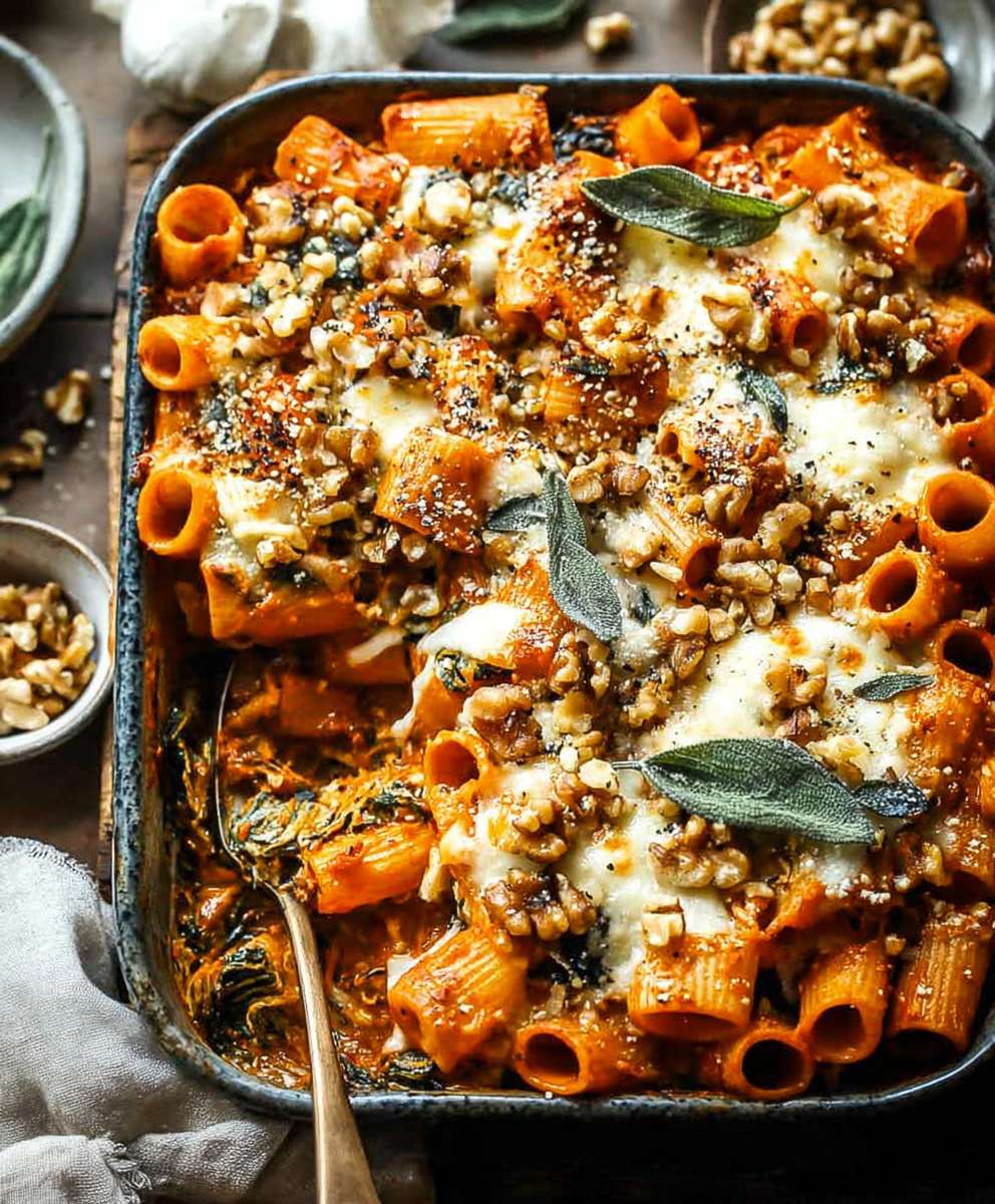 Pumpkin Pasta Bake