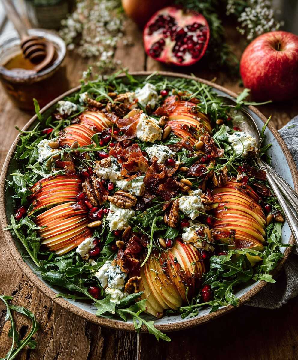 Honeycrisp apple feta salad